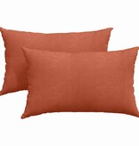 VidaXL Sofa Kussens 2 pcs Rood-oranje 50 x 30 cm Katoen Stof