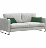 VidaXL Sofa Kussens 2 pcs Donkergroen 50 x 30 cm Katoen Stof