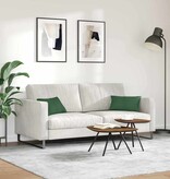 VidaXL Sofa Kussens 2 pcs Donkergroen 50 x 30 cm Katoen Stof