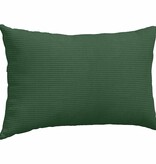 VidaXL Sofa Kussens 2 pcs Donkergroen 50 x 30 cm Katoen Stof