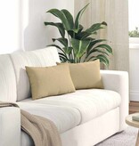 VidaXL Sofa Kussens 2 pcs Grijs groen 50 x 30 cm Katoen Stof