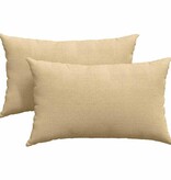 VidaXL Sofa Kussens 2 pcs Grijs groen 50 x 30 cm Katoen Stof