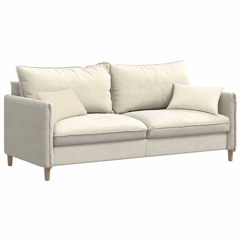 VidaXL Sofa Kussens 2 pcs Crème 50 x 30 cm Katoen Stof