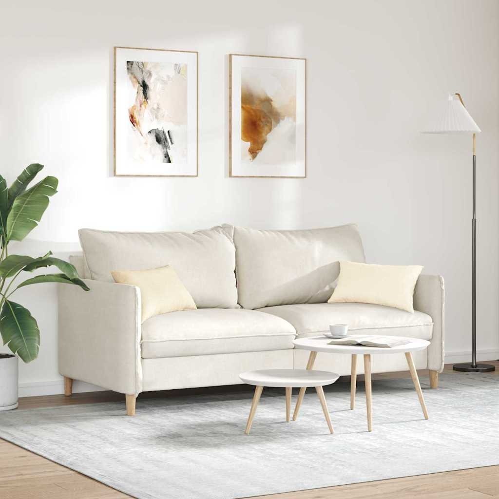 VidaXL Sofa Kussens 2 pcs Crème 50 x 30 cm Katoen Stof