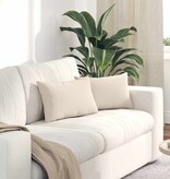 VidaXL Sofa Kussens 2 pcs Beige 50 x 30 cm Stof