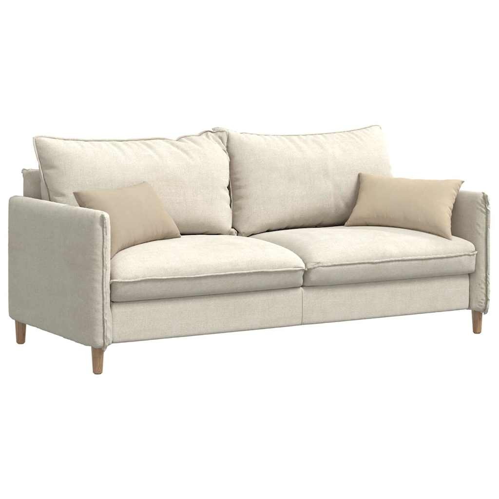 VidaXL Sofa Kussens 2 pcs Crème 50 x 30 cm Stof