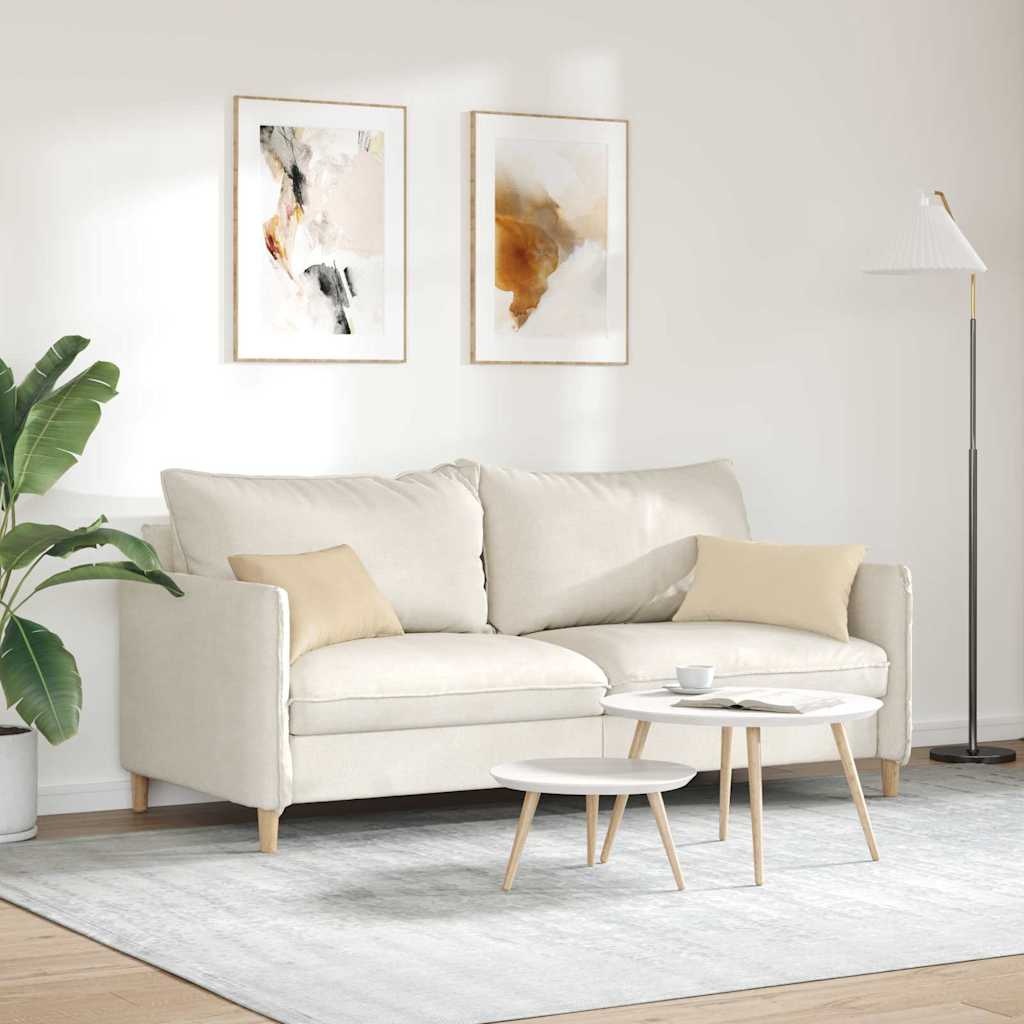 VidaXL Sofa Kussens 2 pcs Crème 50 x 30 cm Stof