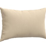 VidaXL Sofa Kussens 2 pcs Crème 50 x 30 cm Stof