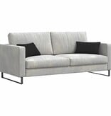 VidaXL Sofa Kussens 2 pcs Zwart 50 x 30 cm Stof
