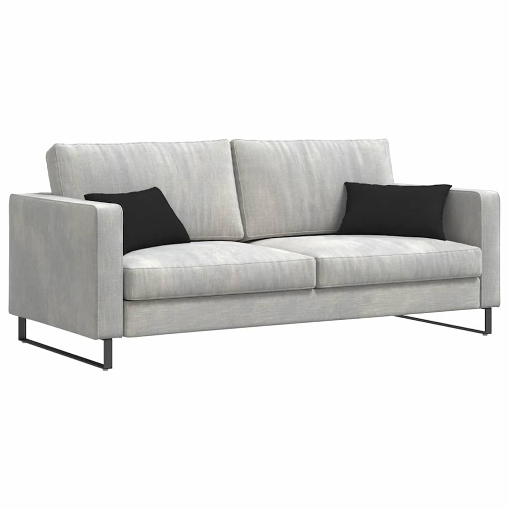 VidaXL Sofa Kussens 2 pcs Zwart 50 x 30 cm Stof