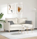 VidaXL Sofa Kussens 2 pcs Donkergrijs 50 x 30 cm Stof