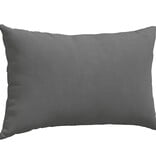 VidaXL Sofa Kussens 2 pcs Donkergrijs 50 x 30 cm Stof