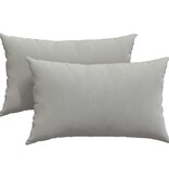 VidaXL Sofa Kussens 2 pcs Lichtgrijs 50 x 30 cm Stof