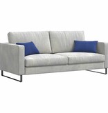 VidaXL Sofa Kussens 2 pcs Politieblauw 50 x 30 cm Katoen Stof