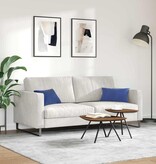 VidaXL Sofa Kussens 2 pcs Politieblauw 50 x 30 cm Katoen Stof