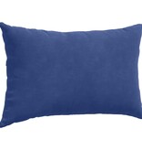 VidaXL Sofa Kussens 2 pcs Politieblauw 50 x 30 cm Katoen Stof