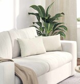 VidaXL Sofa Kussens 2 pcs Crème 50 x 30 cm Katoen Stof