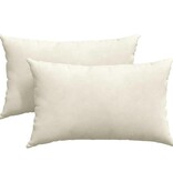 VidaXL Sofa Kussens 2 pcs Crème 50 x 30 cm Katoen Stof