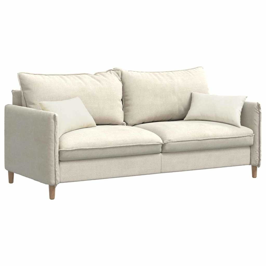 VidaXL Sofa Kussens 2 pcs Crème 50 x 30 cm Katoen Stof