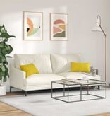 VidaXL Sofa Kussens 2 pcs Geel 50 x 30 cm Katoen Stof