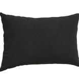 VidaXL Sofa Kussens 2 pcs Zwart 50 x 30 cm Katoen Stof