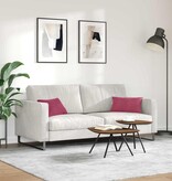 VidaXL Sofa Kussens 2 pcs Wijnrood 50 x 30 cm Katoen Stof