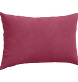 VidaXL Sofa Kussens 2 pcs Wijnrood 50 x 30 cm Katoen Stof