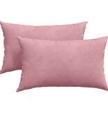 VidaXL Sofa Kussens 2 pcs Roze 50 x 30 cm Katoen Stof