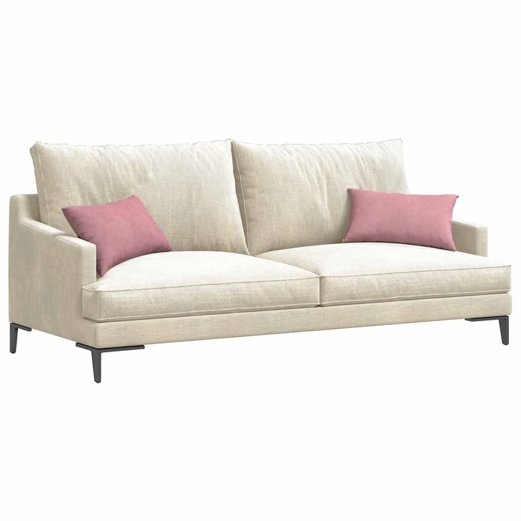 VidaXL Sofa Kussens 2 pcs Roze 50 x 30 cm Katoen Stof