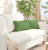 VidaXL Sofa Kussens 2 pcs Lichtgroen 50 x 30 cm Katoen Stof