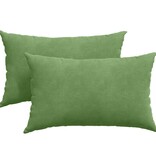 VidaXL Sofa Kussens 2 pcs Lichtgroen 50 x 30 cm Katoen Stof