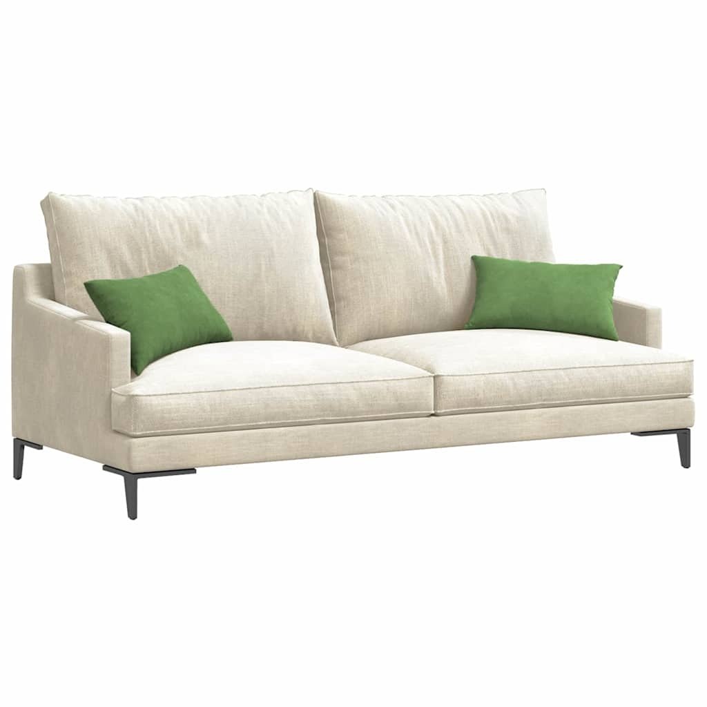 VidaXL Sofa Kussens 2 pcs Lichtgroen 50 x 30 cm Katoen Stof