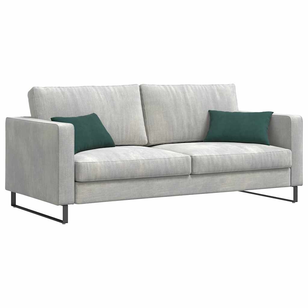 VidaXL Sofa Kussens 2 pcs Donkergroen 50 x 30 cm Katoen Stof