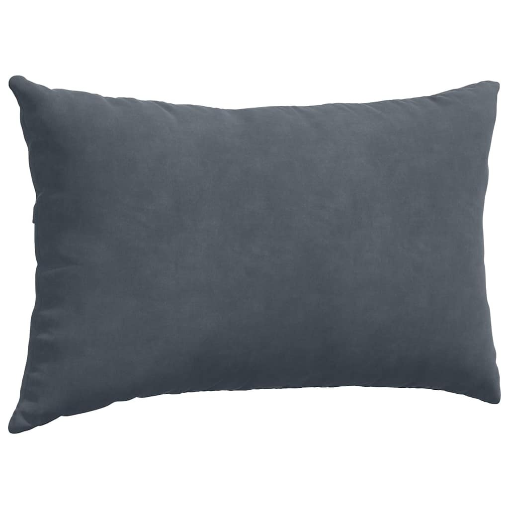 VidaXL Sofa Kussens 2 pcs Donkergrijs 50 x 30 cm Katoen Stof