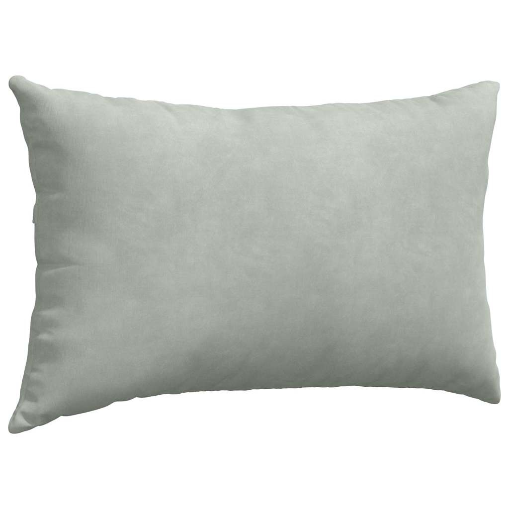 VidaXL Sofa Kussens 2 pcs Lichtgrijs 50 x 30 cm Katoen Stof