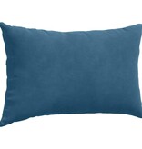 VidaXL Sofa Kussens 2 pcs Blauw 50 x 30 cm Katoen Stof