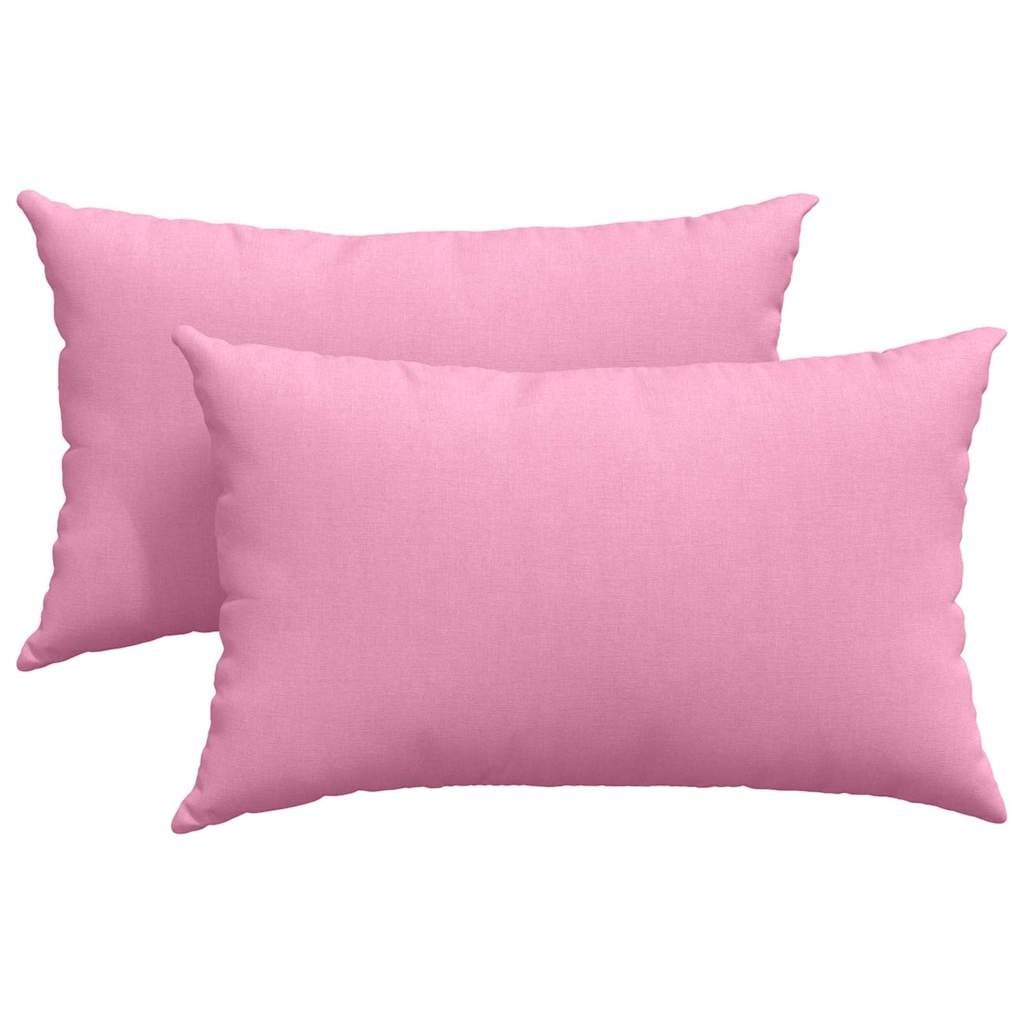 VidaXL Sofa Kussens 2 pcs Roze 50 x 30 cm Stof