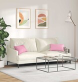 VidaXL Sofa Kussens 2 pcs Roze 50 x 30 cm Stof