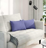 VidaXL Sofa Kussens 2 pcs Jeans Blauw 50 x 30 cm Stof