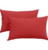 VidaXL Sofa Kussens 2 pcs Rood 50 x 30 cm Stof