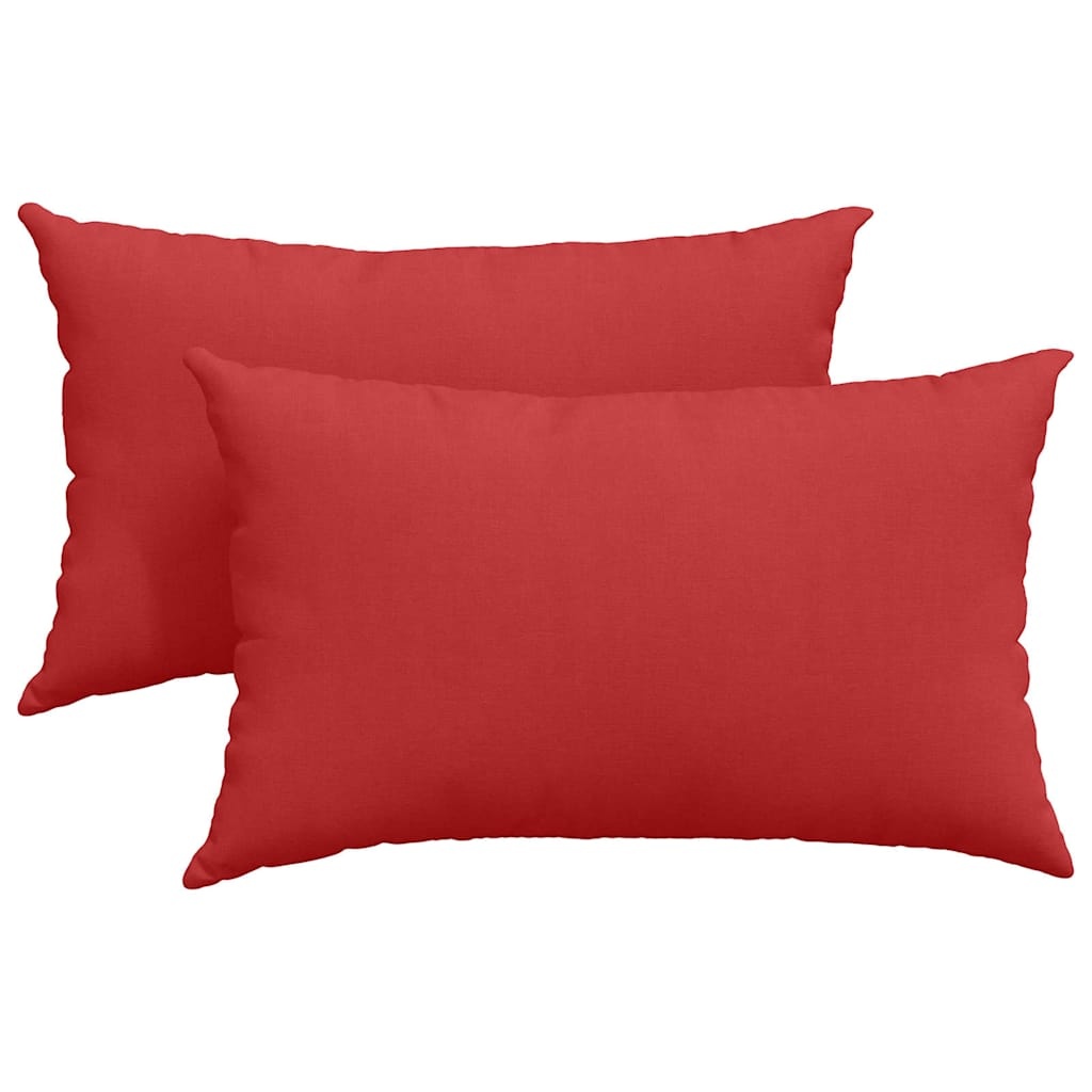VidaXL Sofa Kussens 2 pcs Rood 50 x 30 cm Stof