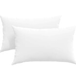 VidaXL Sofa Kussens 2 pcs Wit 50 x 30 cm Stof