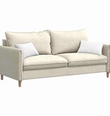 VidaXL Sofa Kussens 2 pcs Wit 50 x 30 cm Stof