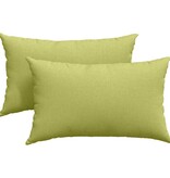 VidaXL Sofa Kussens 2 pcs Lichtgroen 50 x 30 cm Stof