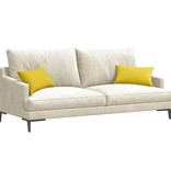 VidaXL Sofa Kussens 2 pcs Lichtgeel 50 x 30 cm Stof