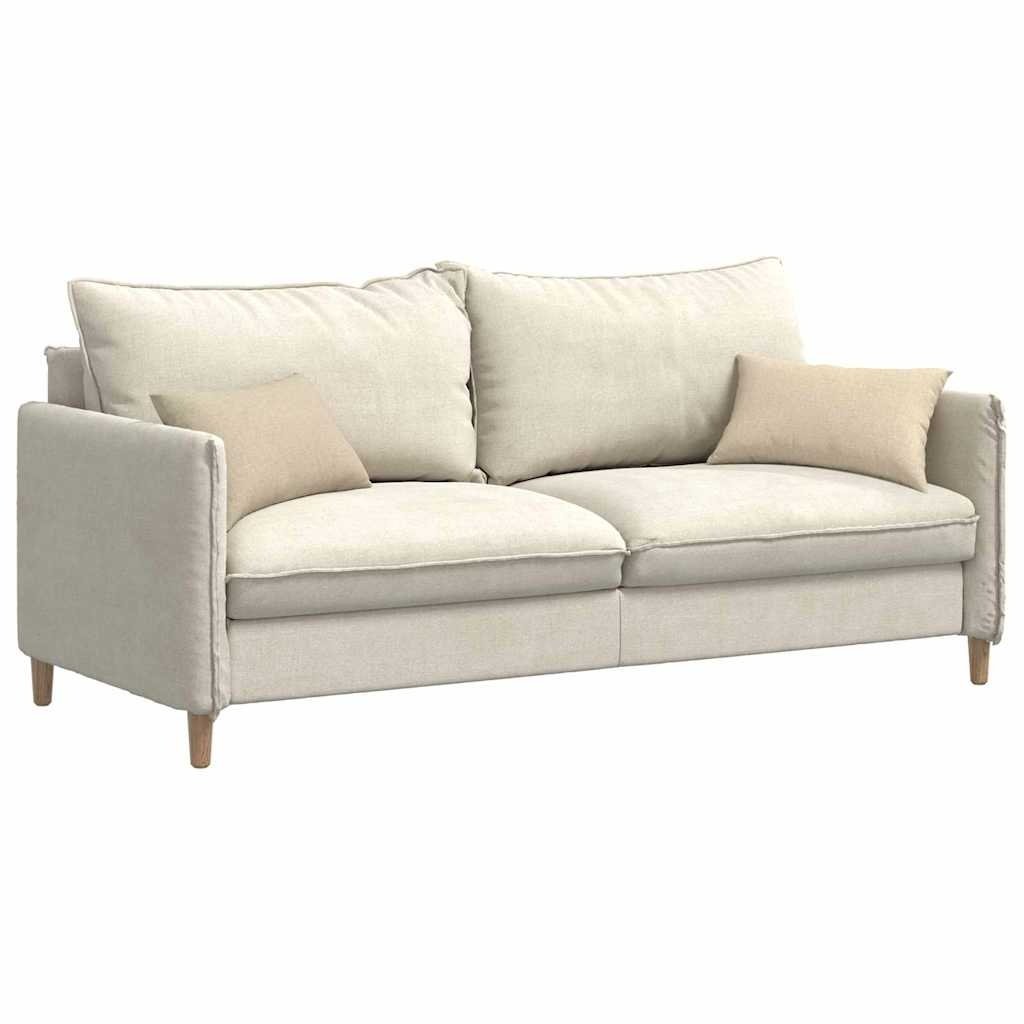 VidaXL Sofa Kussens 2 pcs Crème 50 x 30 cm Stof