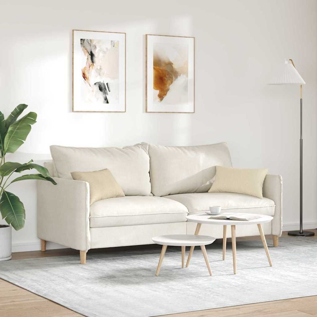 VidaXL Sofa Kussens 2 pcs Crème 50 x 30 cm Stof