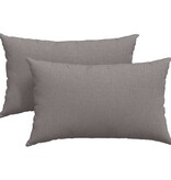 VidaXL Sofa Kussens 2 pcs Taupe 50 x 30 cm Stof