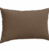 VidaXL Sofa Kussens 2 pcs Bruin 50 x 30 cm Stof