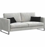 VidaXL Sofa Kussens 2 pcs Zwart 50 x 30 cm Stof